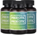 Zentastic Probiotiká a prebiotiká Supplement - 50 miliárd CFU - pre mužov a ženy Immune & Digestive Health - 16 kmeňov - Stabilný police - 180 oneskorené vydanie Veggie Kapsule
