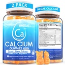 Vápnik Gummies 600mg - Vápnik doplnok pre ženy, Ocean Algae Vápnik 