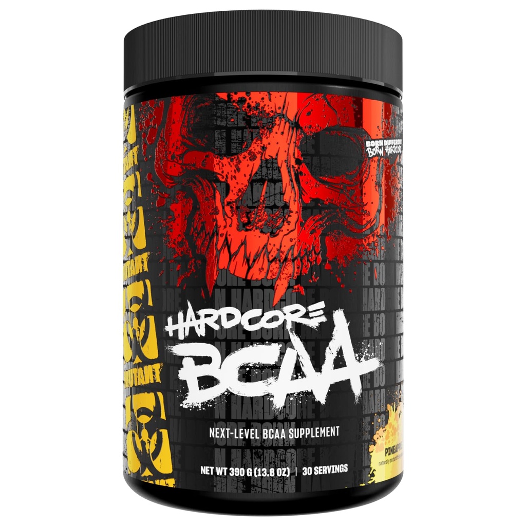 Mutant Hardcore BCAA - Pre, Intra alebo Post Workout BCAA Next Level rozvetvené-Chain Amino Acids Supplement 