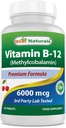 Najlepšie prírodné vitamín B12 6000 μg 120 tabliet