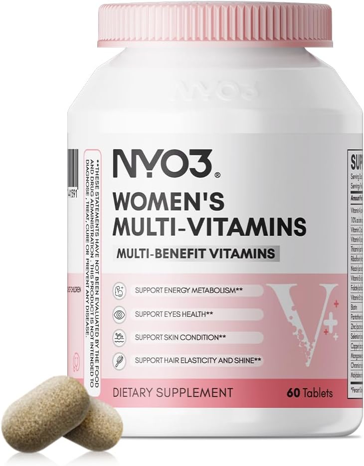 NYO3 Multivitamíny pre ženy so zinkovým a biotínovým vitamínom A,C,K,B2,B6,B12 a multiminerálom 