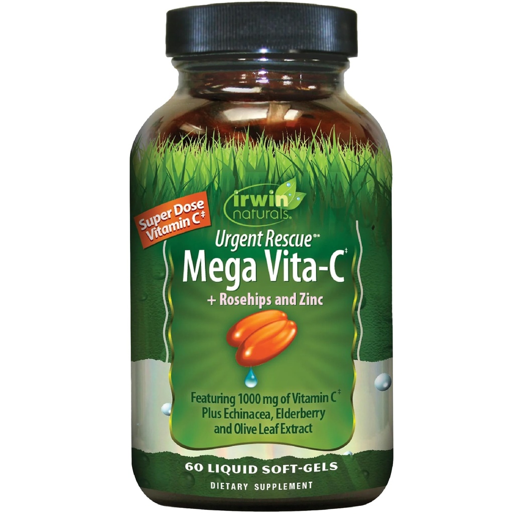 Irwin Naturals Vita C Plus Urgent Rescue, 60 Gróf