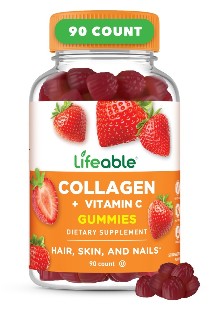 Životaschopné kolagény Peptidy Gummies 