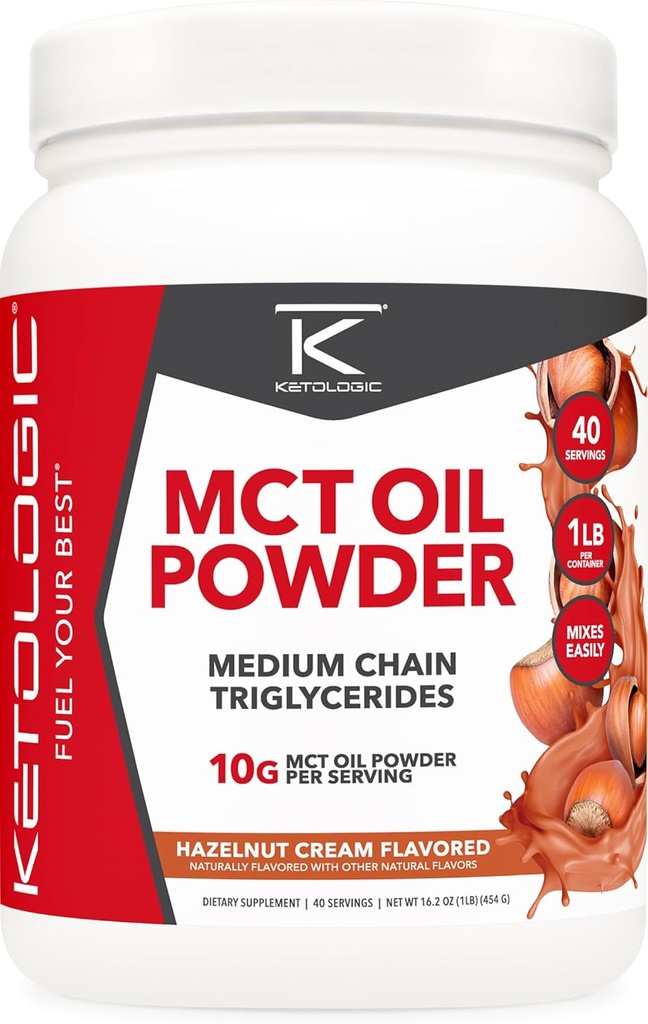 Ketologický MCT olej prášok lieskových orechov krém (1 LB) 