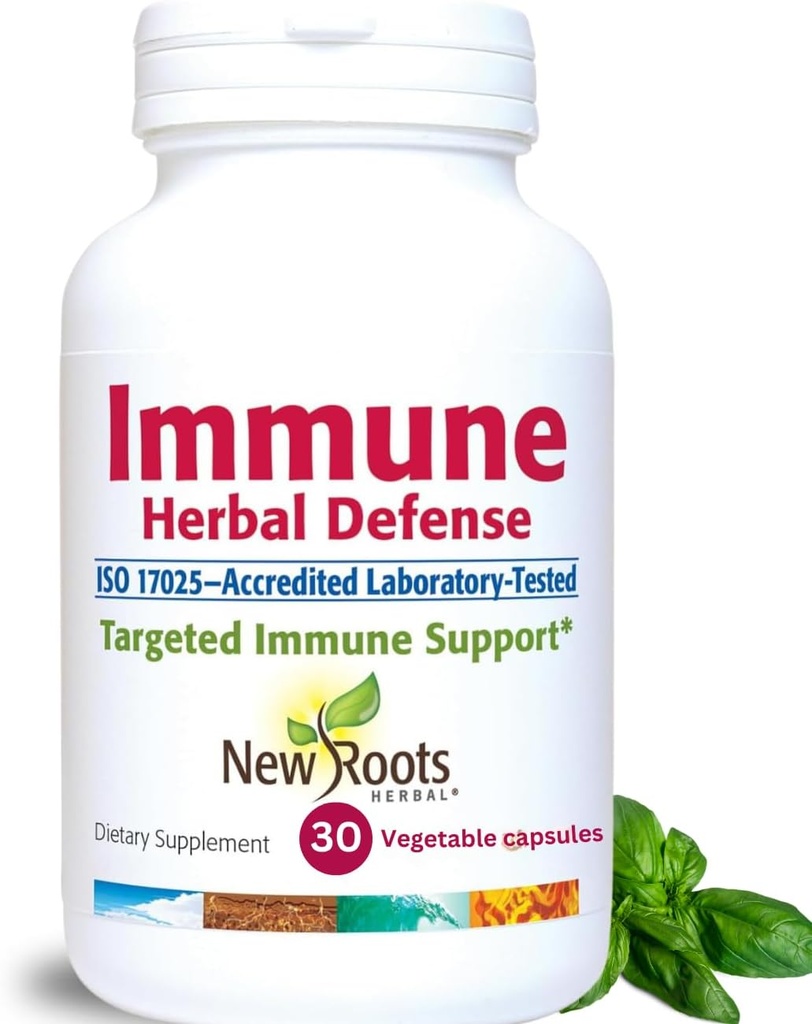 Imunitná bylinná obrana doplnok (200 mg) s Reishi Mushroom, Astragalus Andrographis, Multi bylinný extrakt s bazami, Echinacea (30 kapsúl) 