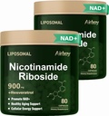 Airboy Lipozomal Nikotínamid Riboside 900 mg, NAD Supplement with Resveratrol,NMN Alternative NAD Booster Support Anti-Aging, Energy, Focus - 80 Kapsulex 2 Balenie