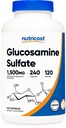 Nutricost Glucosamine Sulfate 1500mg, 240 Kapsule - 750mg per Capsule, Gluten Free, Non-GMO