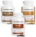 Real Huby Brain, Vitality & Immune Support Bundle - Lion