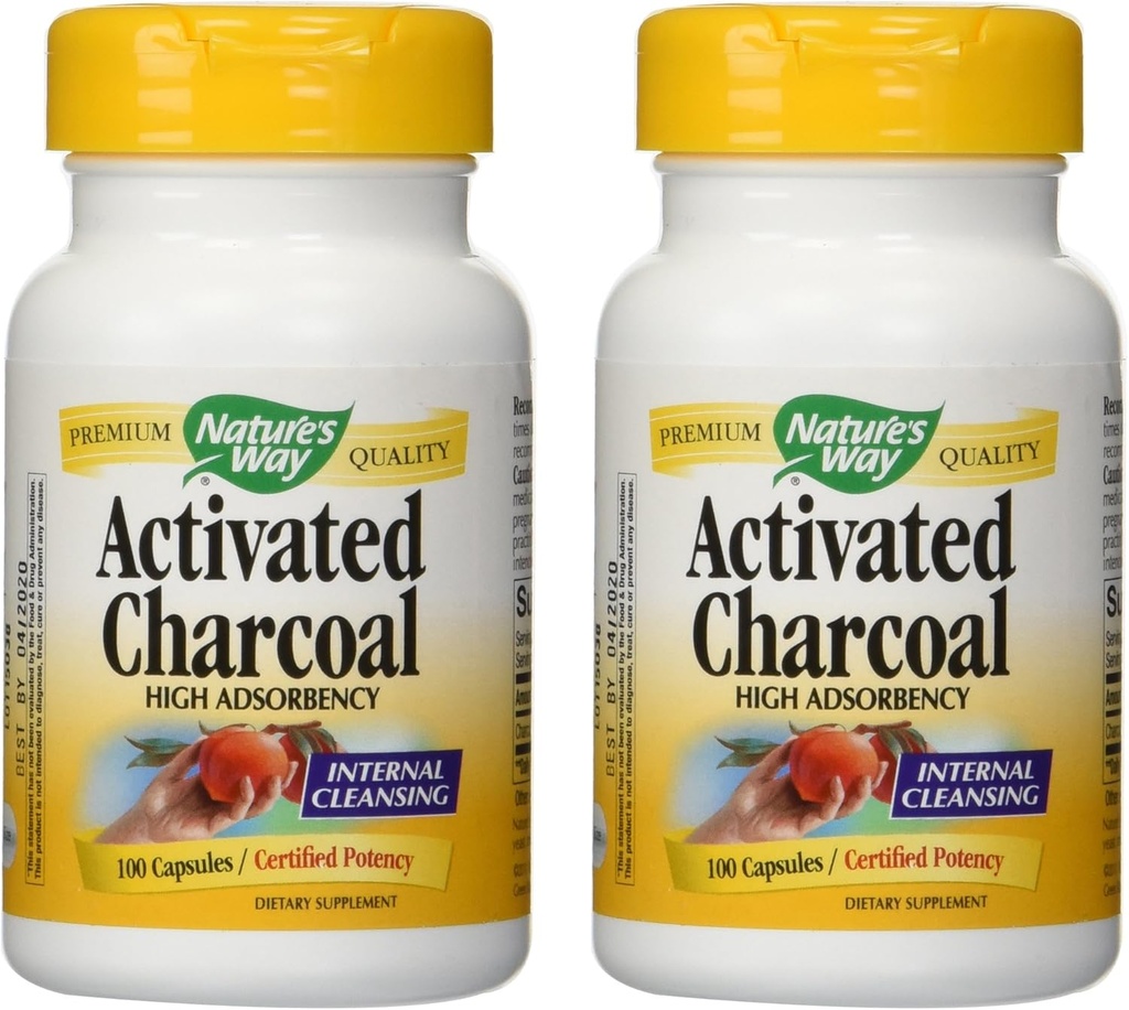 Nature's Way Activated Charcoal High Adsorbancy - 100 Kapsule 2 balenia
