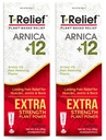 MediNatura T-Relief Extra sila krém Arnica +12 Prírodné uľavovanie aktívne pre bolesti chrbta bolesť kĺbov bolesť svalov bolesti a stuhnutosť, celé telo rýchle pôsobiaci úľava pre ženy a mužov - 3 oz (2 balenia)