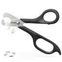 AUVON Nožnice-Shaped Pill Cutter, Sharp Blade Pill Splitter pre Ľahko deliace najviac 5-15 mm vitamíny, tablety a lieky na polovicu