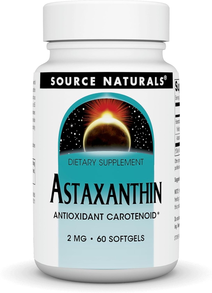 ZDROJ NATURALS Astaxantín 2 Mg Soft Gel, 60 Počet