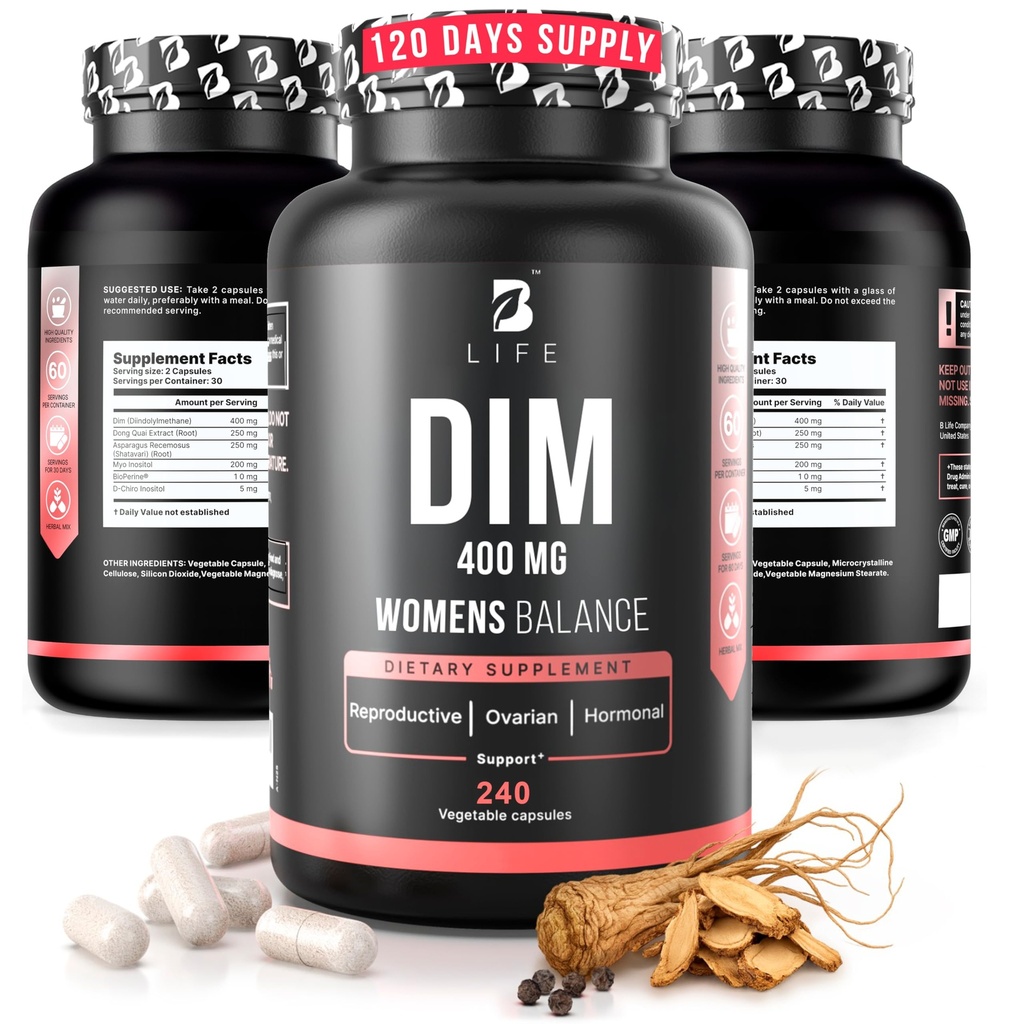 DIM doplnok 400 mg s Myo & D- Chiro Inositol, Dong Quai - PCOS doplnky 