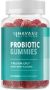 Probiotické Gummy pre trávivú podporu a zdravie Gut - 1 miliarda CFU Bacillus Coagulans - 60 Počet - Policajt Stable, non-GMO, Gluten-free, a Vegetarián - 2 mesiace dodávky, zmiešané Berry Flavor