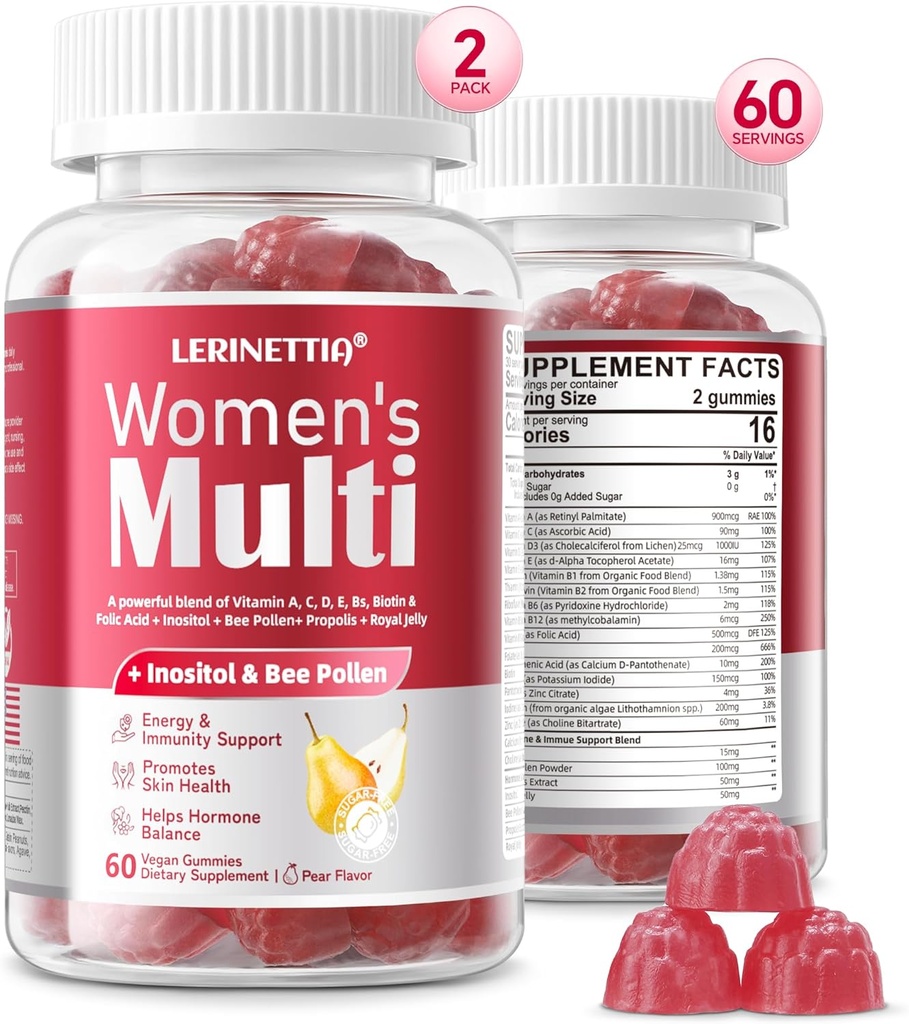 Ženy 50+ Multivitamíny, Multivitamíny pre ženy s vitamínom A, C, D3, E a zinok, Vegan bez cukru 120 Počet