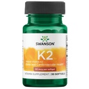 Swanson Natural Vitamin K2 (Menachinón-7 od Natto) 50 μg 30 Sgels (1 balenie)