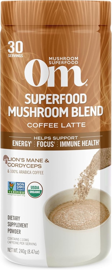 Om Mušroom Superfood Coffee Latte Blend 