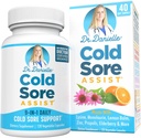 Najlepšie Cold Sore Supplement s Lyzínou a citrónovým balzamom - Dr. Danielle Cold Sore Assist - 120 Kapsule