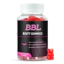 BBL Gummy pre ženy rast zadku, 60 gróf, medveď tvar Booty Gummy pre zvýšenie chrumkavé telo, Butt Boost vitamín Gummy pre väčšie zadok rýchlo,Vegan hmotnosť Gainer Gummy