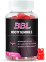 BBL Gummy pre ženy rast zadku, 60 gróf, medveď tvar Booty Gummy pre zvýšenie chrumkavé telo, Butt Boost vitamín Gummy pre väčšie zadok rýchlo,Vegan hmotnosť Gainer Gummy