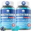 Metylovaný multivitamín pre mužov/ženy, muži/ženy Multivitamín 50 Plus, s Glukozamín Chondroitín MSM Echinacea Cukor bez žuvačky Multi Vitamíny B D3 K2 A C E pre dospelých Seniori, 120 Cts