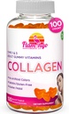 Collagen Gummies- Natural Marine Collagen for Women, and Men- kolagen Doplnky pre kožné vlasy, nechty- Hydrolyzed typ 2 & 1 3- Nahradiť pilulky a prášky - žiadna želatína, Kosher, Halal- 100 Ct.