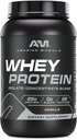 Amazing Muscle 100% Srvátkový proteín prášok * Advanced Formula s srvátkový proteín izolát ako primárna zložka spolu s ultra filtrovanou srvátkový proteínový koncentrát (Vanilla, 2 LB)