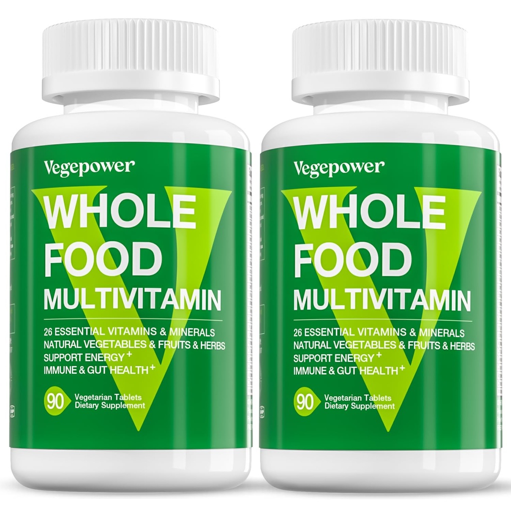 Vegan Celopotravinový multivitamín pre mužov, Metylovaný multivitamín pre mužov a ženy, Organické ovocie a zeleninu doplnok, Blend bylinné & huby, Rastlinné omegas, Všetky prírodné, Non-GMO, 180 Počet