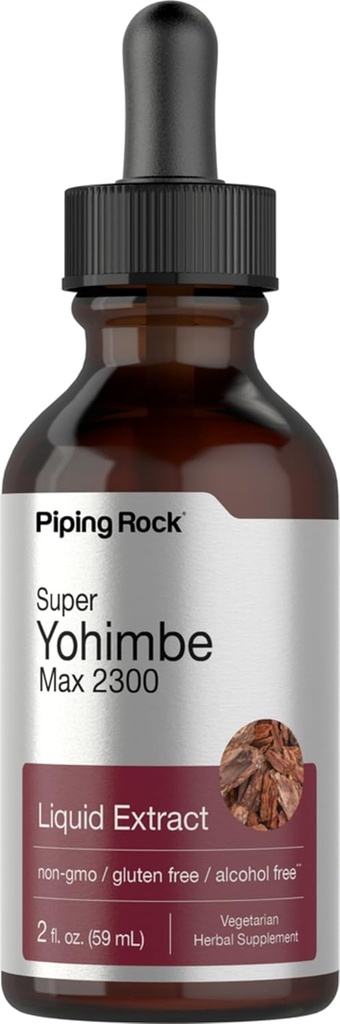 Super Yohimbe Max Liquid Extract Bez alkoholu, 2300 mg, 2 fl oz (59 ml) Dropper fľaša