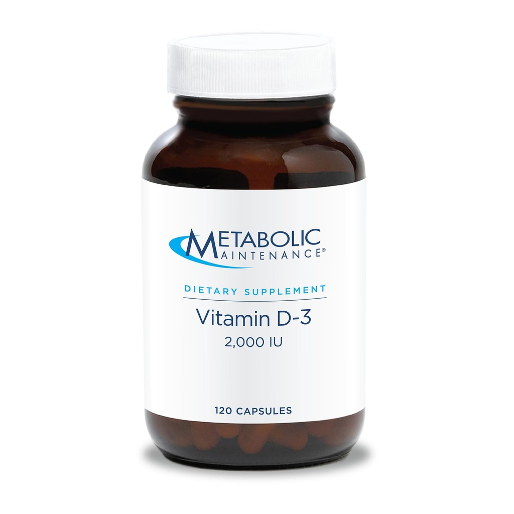 Zachovanie metabolizmu Vitamín D-3 2000 IU - Superior Absorbcia D3 s vitamínom C - Kosť, Imunitná, Mood + Kardiovaskulárna podpora Supplement, žiadne náplne (120 kapsúl)