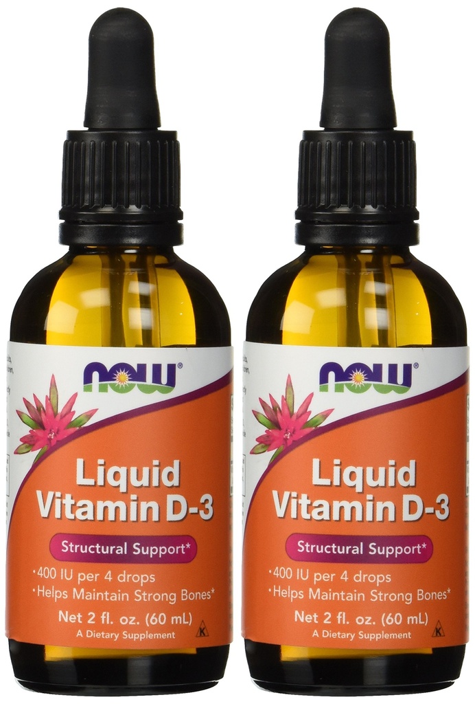 Teraz potravinové doplnky, tekutý vitamín D-3, silné kosti*, štrukturálna podpora*, 2-Ounce