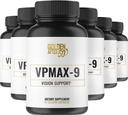 Golden After 50 VpMax-9 - Starostlivosť o zrak a antioxidant doplnok s očné vitamíny, luteín, lykopén a čučoriedky extrakt - 6 fliaš
