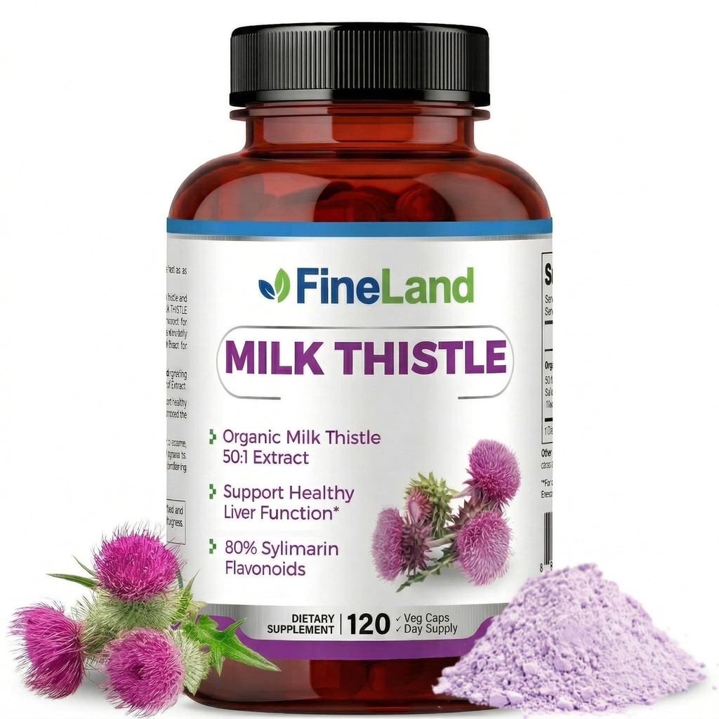 FineLand Milk Thitle Pills 50:1 Extract 