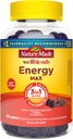 Nature Made Wellbleds EnergyMAX Gummies, Fast Acting Caffeine, CoQ10 & Vitamin B12 1000mcg, Energy Support Gummy Vitamíny, 40 Gummies