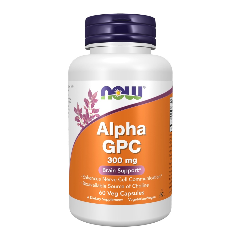 TERAZ Potraviny teraz potraviny Alpha Gpc 300mg, 60 Veg Caps (Pack of 2)