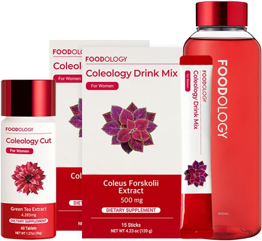 POTRAVINOLÓGIA Redbottle 1-Mesiac horiaca sada/koleologický nápoj Mix [2ea] & Coleology Cut(1ea) a fľaša vody [1ea]