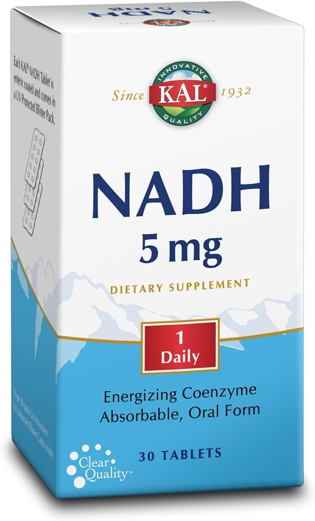 KAL 5 Mg Nadh Tablets, 30 Count