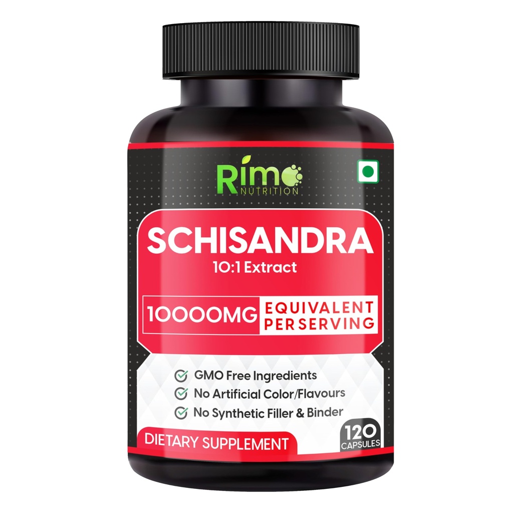 Schisandra Supplement - Štandardizovaný na Schisandrins, Pure Schisandra Chinensis Fruit Extract, 120 Kapsule