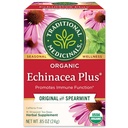 Tradičné lieky Organická Echinacea Plus s Spearmint Bylinný čaj, podporuje imunitné funkcie, (Súbor 1) - 16 Čajové tašky