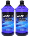 American Biotech Labs ASAP 10 PPM Silver Sol Immune System Support 2 Balenie 32 Oz Totalling 64 Oz
