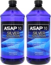 American Biotech Labs ASAP 10 PPM Silver Sol Immune System Support 2 Balenie 32 Oz Totalling 64 Oz