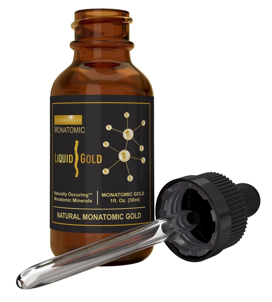 Ormus monoatomické zlato bohaté na čisté M-štátne minerály a biely prášok zlato - čisté 24k zlato - stopové minerálne roztoky 1 oz