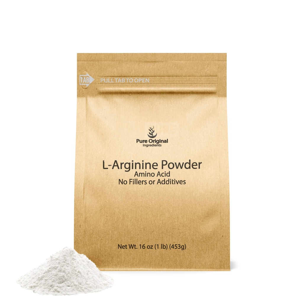 ČISTÉ ORIGINÁLOVÉ SUROVINY L-arginínový prášok (1 lb) Aminokyseliny, bez výplne, diétne doplnky