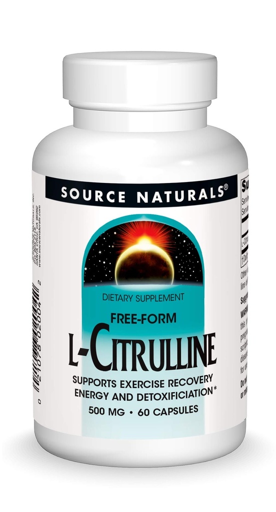 Zdroj Naturals L-Citrulline - podporuje zotavenie, energiu a detoxikáciu*, 500 mg - 60 kapsúl