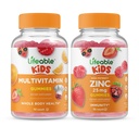 Životaschopné Multivitamínové Deti + Zinok 25mg Deti, Gummy Bundle - Veľké ochutnávky, Vitamínové doplnky, Glutén bez, GMO bez, Žuvacie Gummy