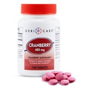 High-Potency Cranberry Supplement By GeriCare- 450mg Pure Cranberry Tablety pre močové tract Health- Natural UTI Prevention for Men & Women- GMO, Gluten & Dairy Free Cranberry Concentration [100 Počet]