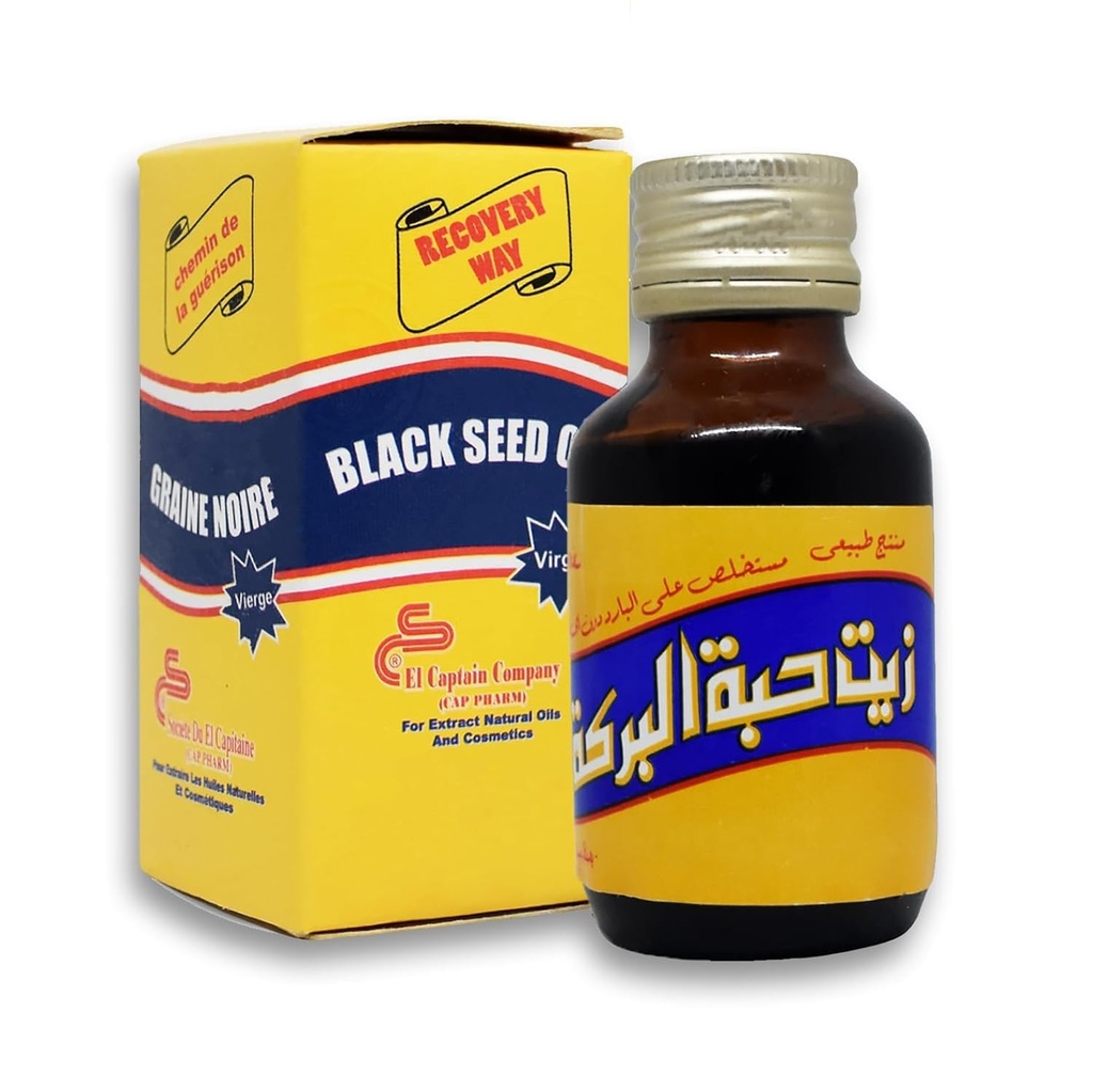 El Captain Virgin Black Seed Oil Nigella Sativa 250ml (Najväčšia veľkosť)