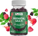 YumVs prenatálne guličky pre ženy - prenatálne vitamíny pre ženy s kyselinou listovou, železom a cholínom - vegetariánske a kosherské tehotenstvo Vitamíny - ženy prenatálny multivitamín s AC D3 E B6 B12 (60 počet)