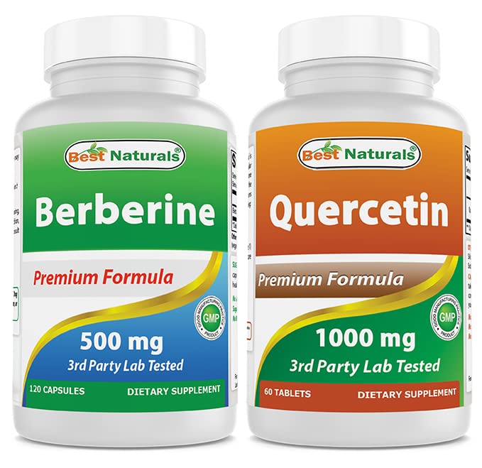 Najlepšie prírodné Berberine 500m & Quercetin 1000 mg