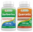 Najlepšie prírodné Berberine 500m & Quercetin 1000 mg